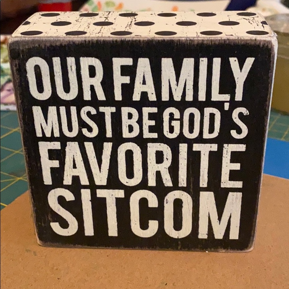 Wooden saying  4x4